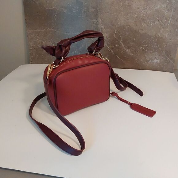 Sole Society Handbags - Sole Society Crossbody bag Maroon with bow